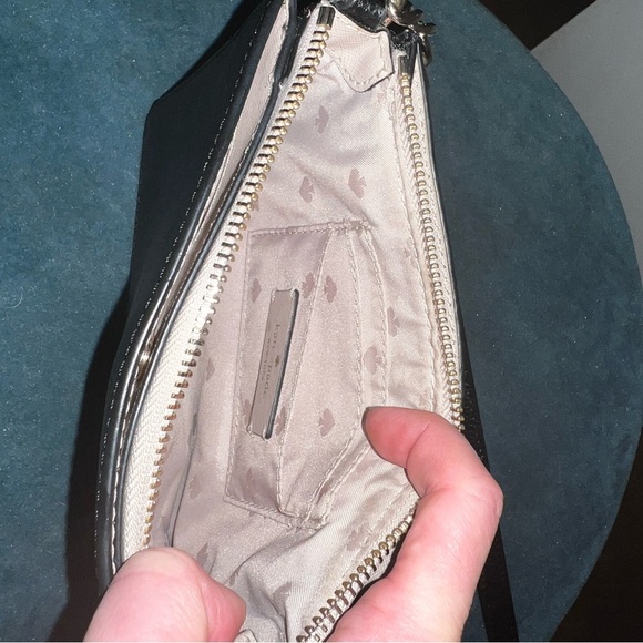 Kate Spade Black Textured Crossbody Bag with Chain Strap - Picture 5 of 7